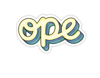 Ope Vinyl Sticker