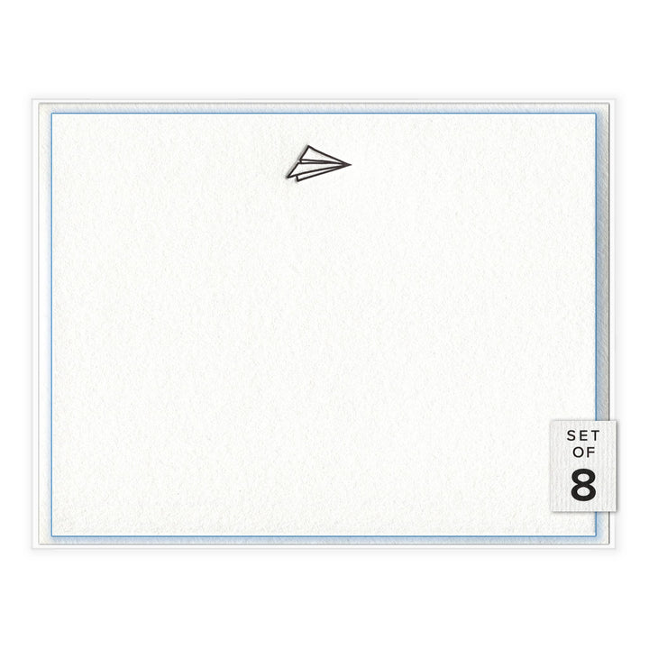 Boxed Flat Cards, Paper Airplane, set of 8