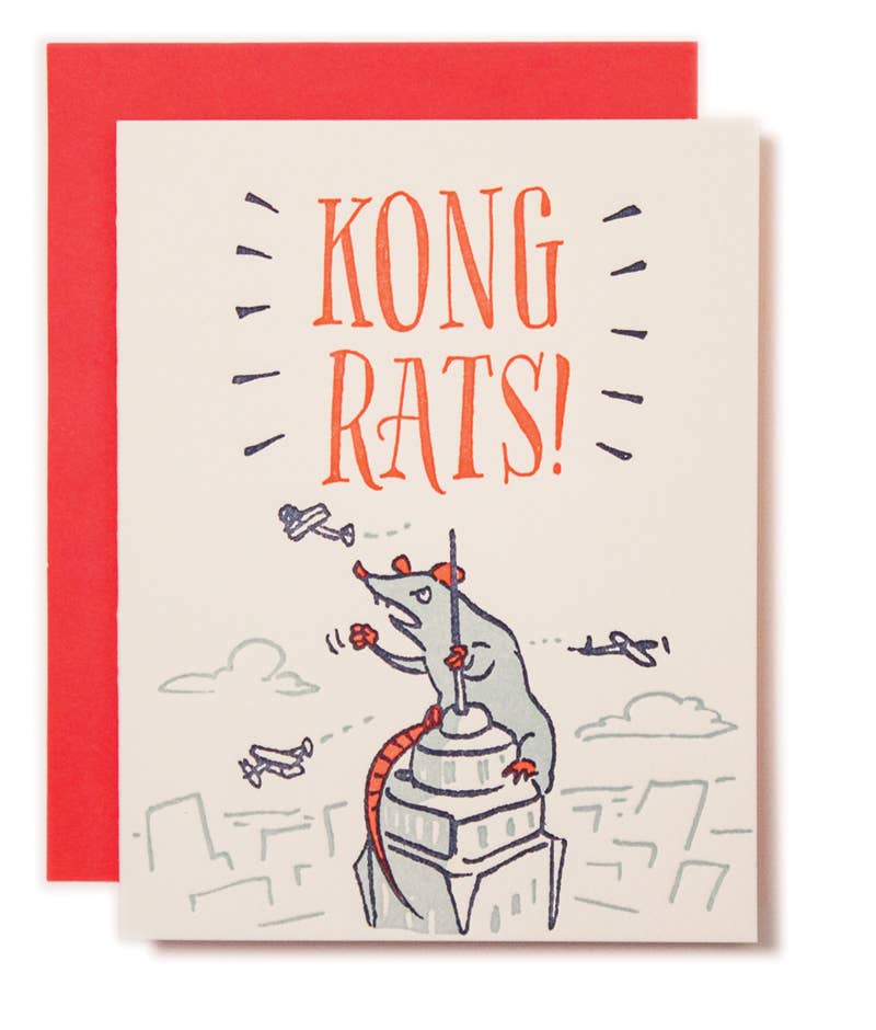 Kong Rats Congratulations Card