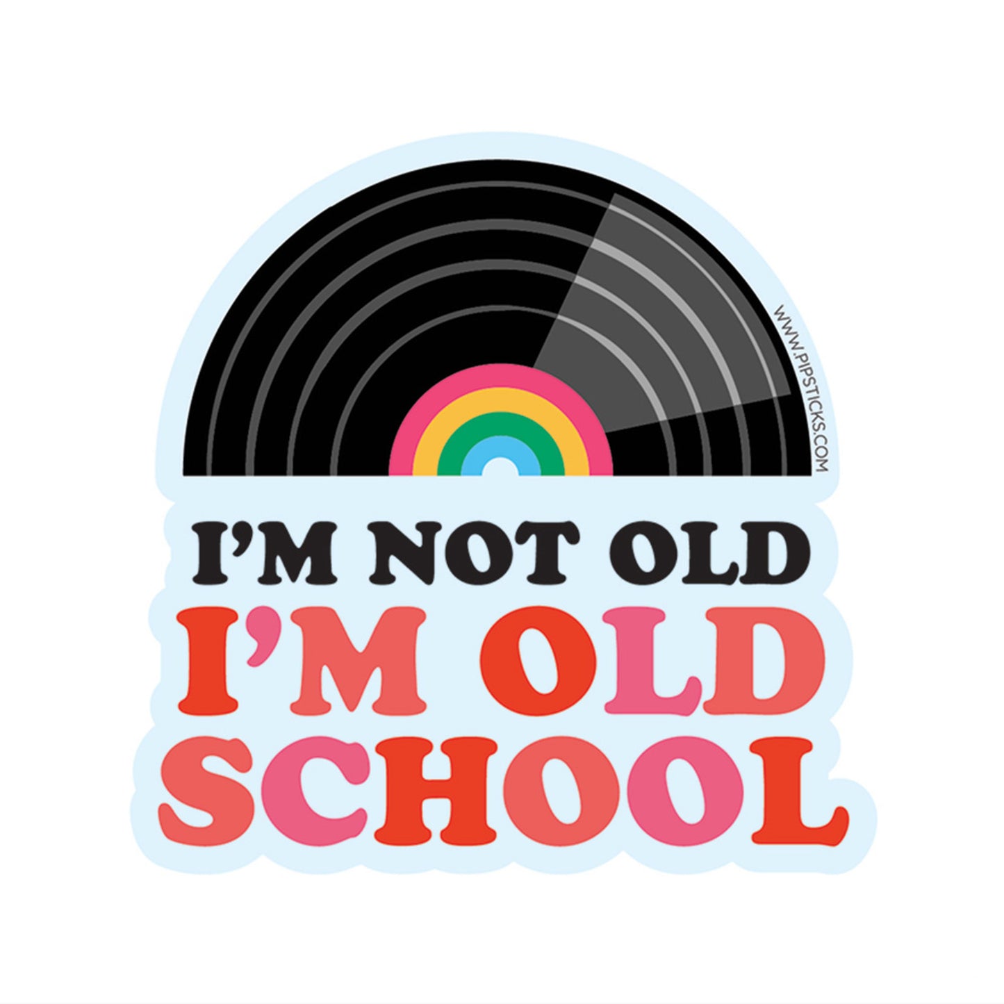 Old School Vinyl Sticker