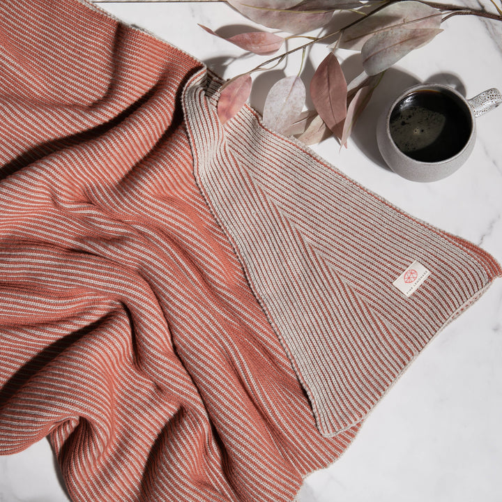 Ribbed Organic Cotton Throw