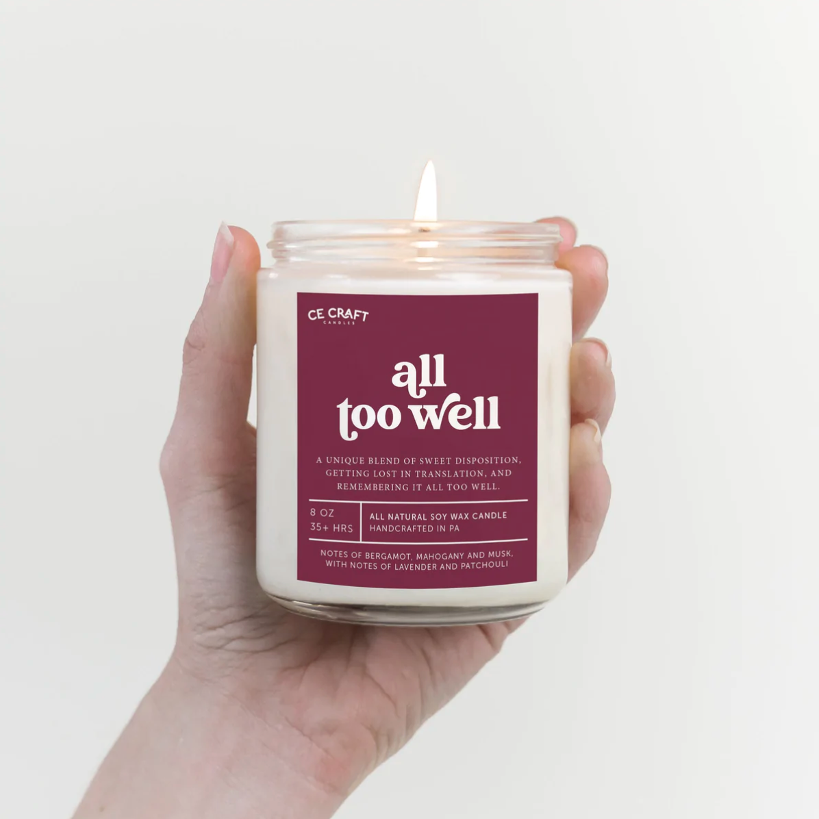 All Too Well Candle, 8 oz