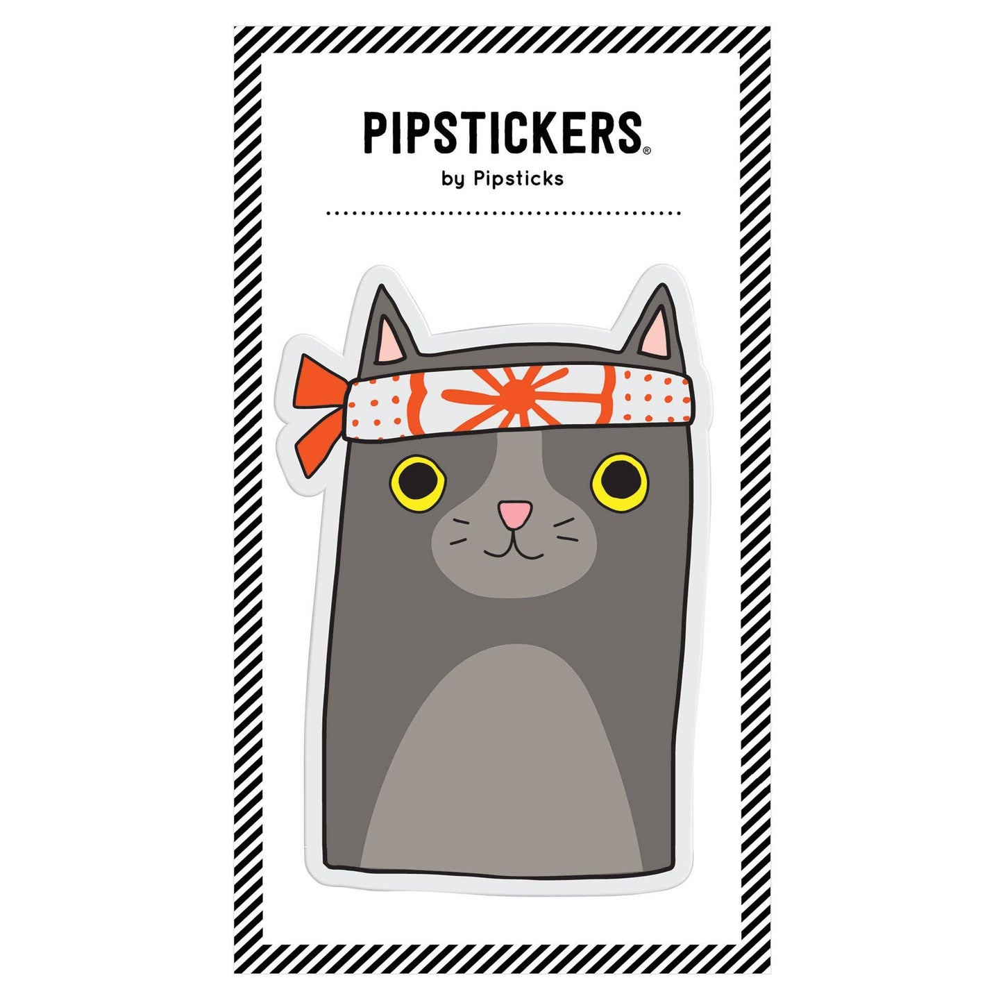 Big Puffy Ninja Cat Sticker
