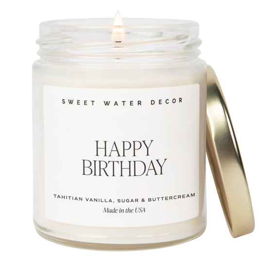 Happy Birthday Soy Candle, 9 oz