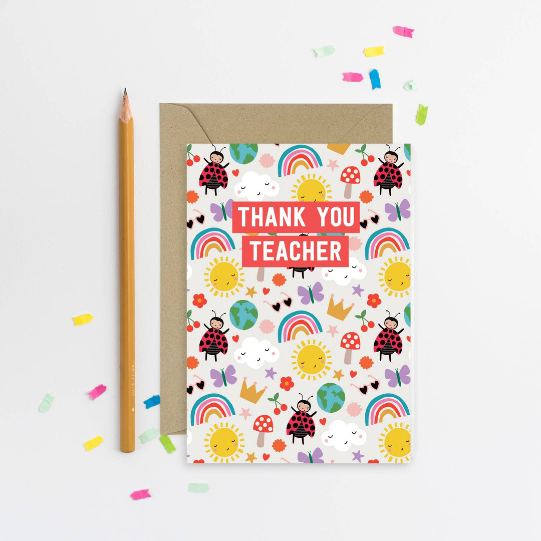 Teacher thank you card