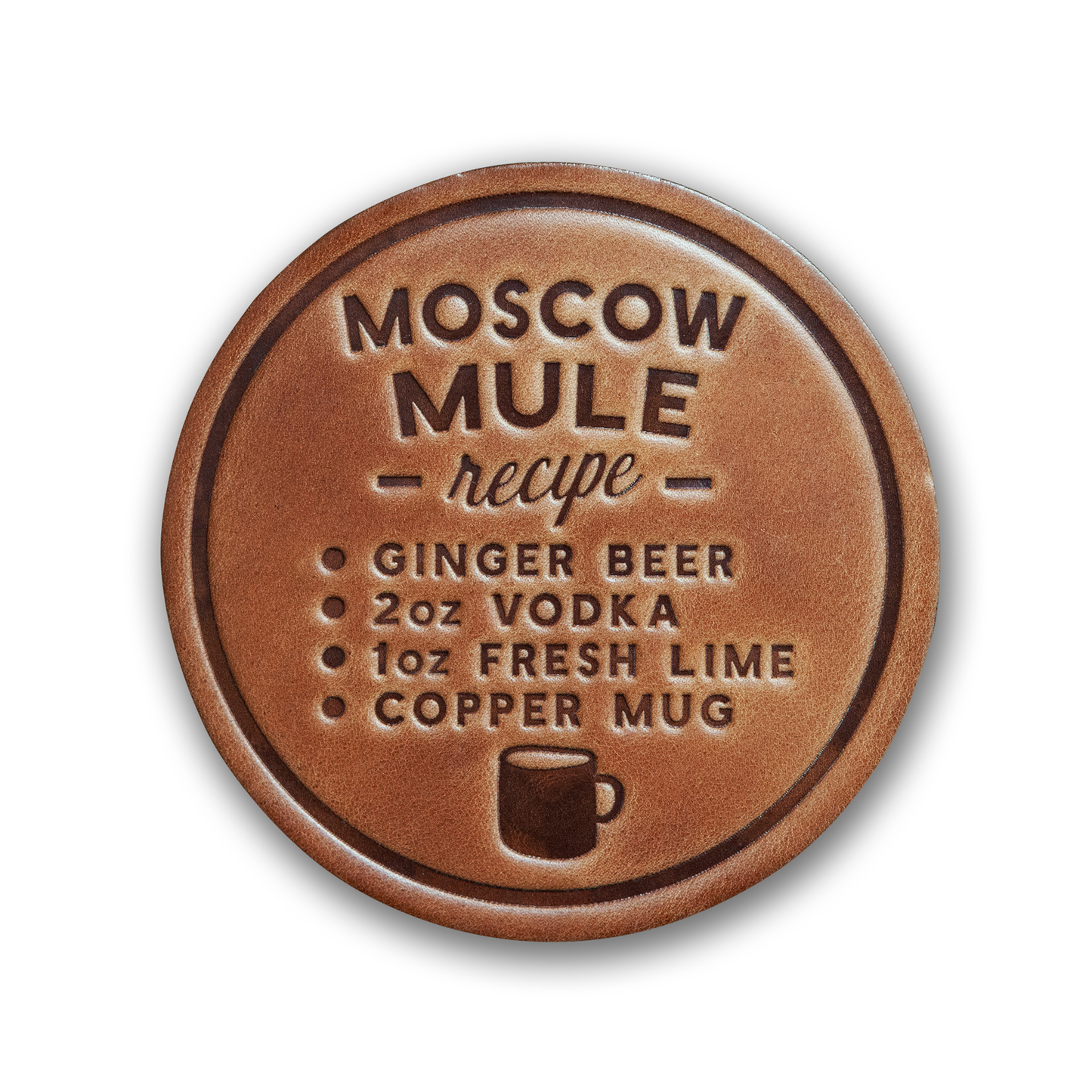 Leather Coaster - Moscow Mule