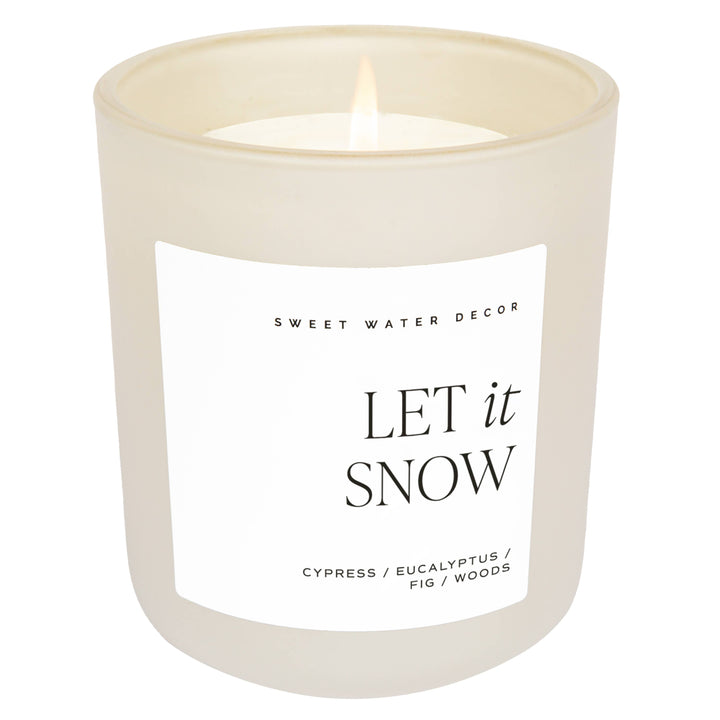 Let It Snow Soy Candle, 15 oz