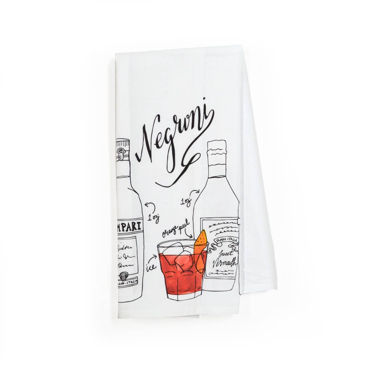 Negroni Cocktail  Tea Towel