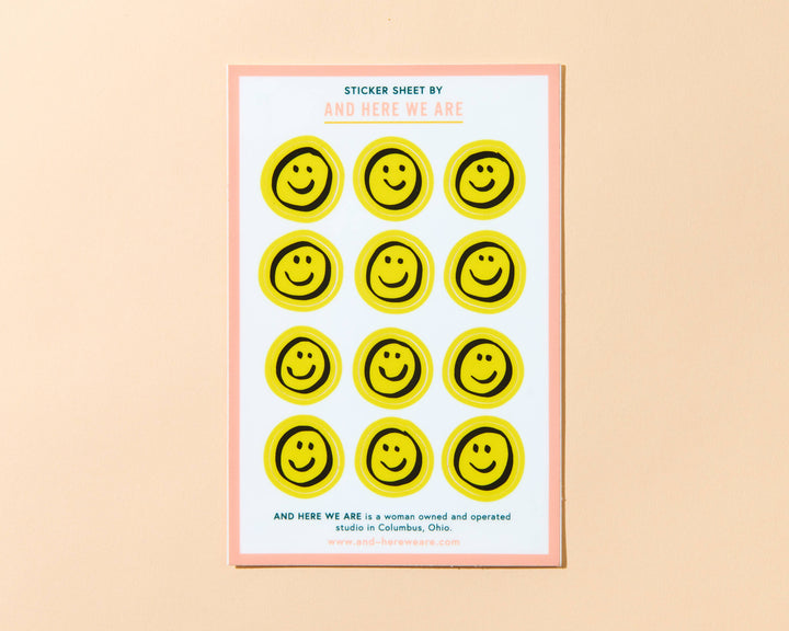 Smiles Vinyl Sticker Sheet