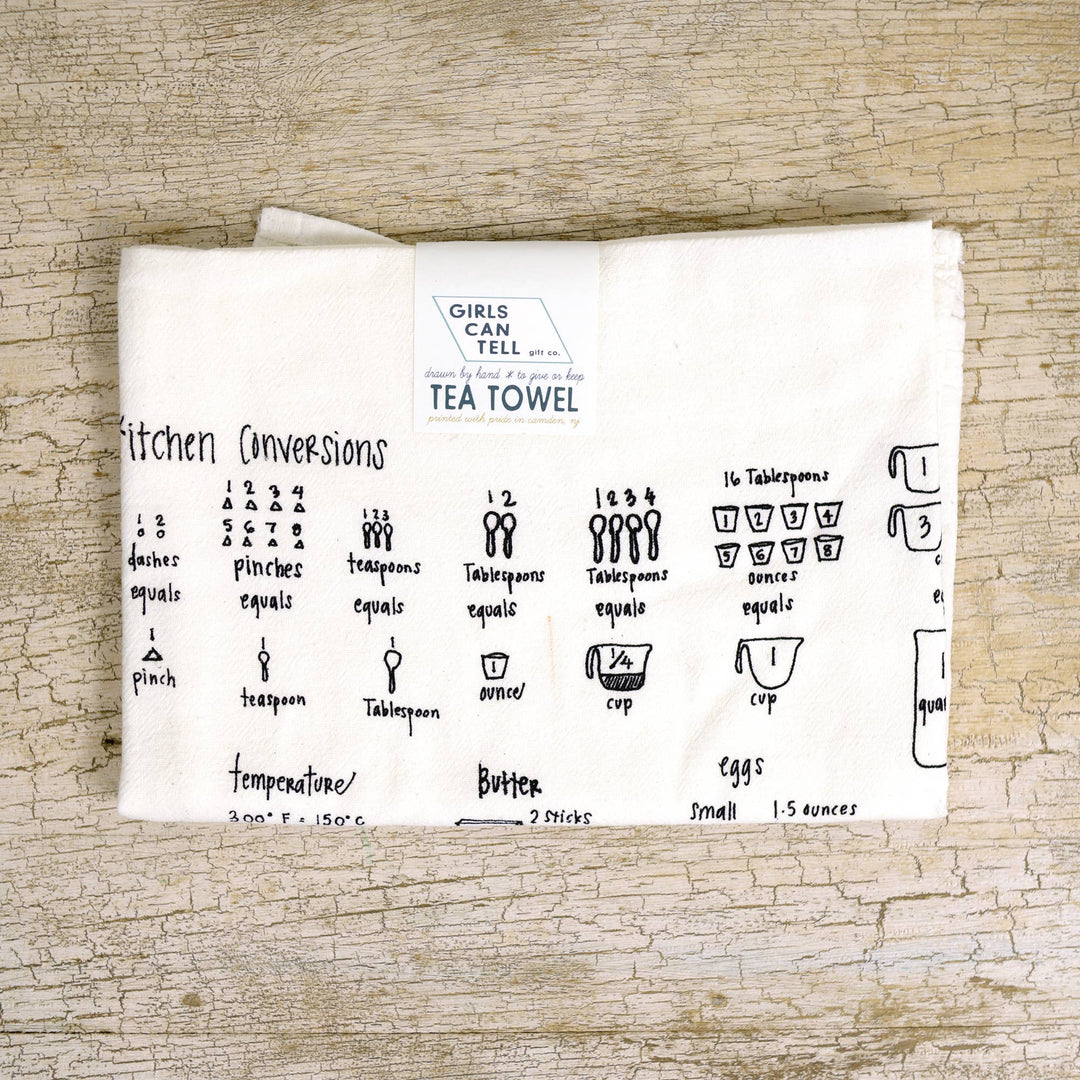 Kitchen Measurements Tea Towel