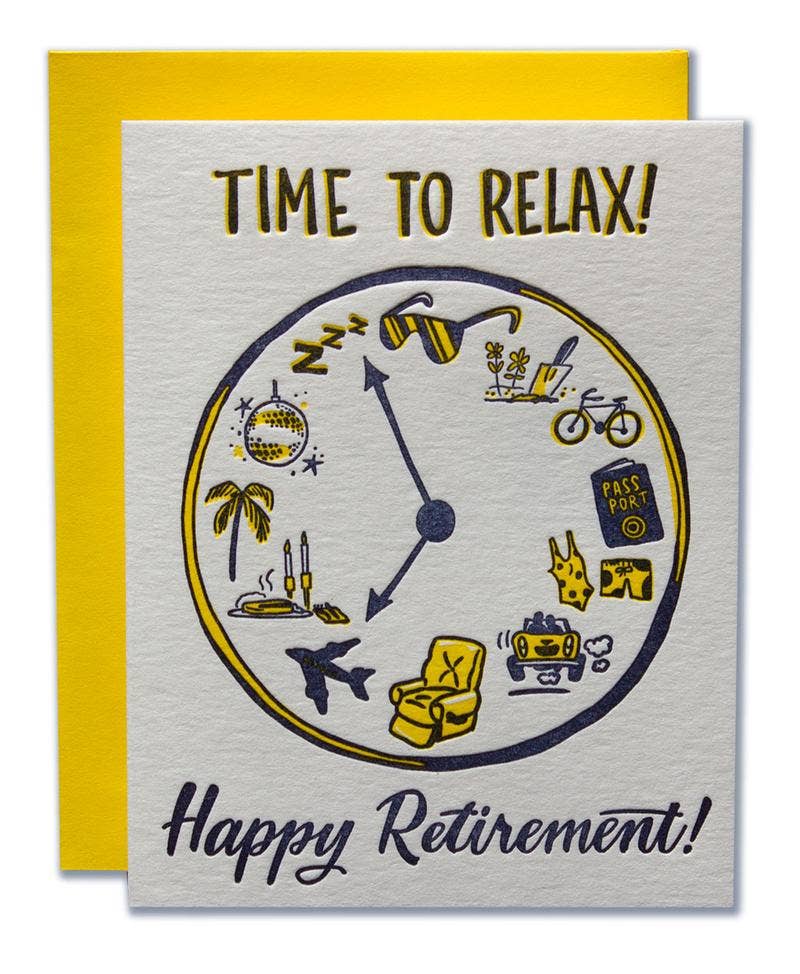 Time To Relax Retirement Card